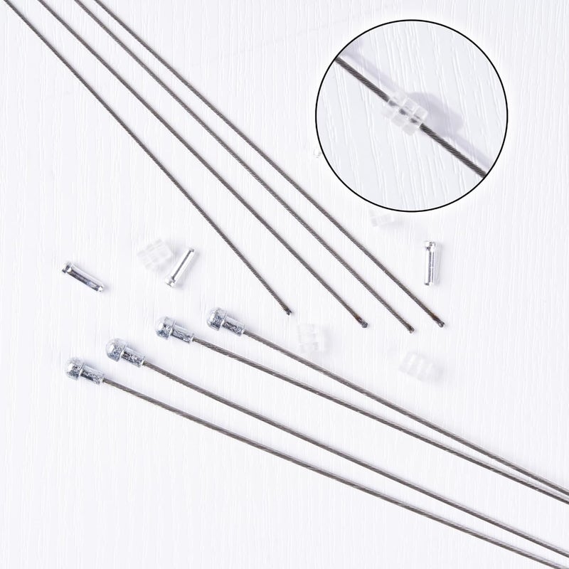 CIQIYO 4 Pcs Road Bike Brake Cables,Stainless Steel Bike Brake Inner Cables,Universal Road Bike Brake Line Core,Bike Brake Inner Line Kits include Cable Tips and O-rings (1.7M) - Image 4